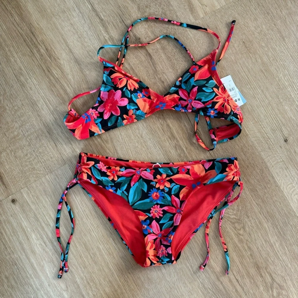 Roxy Beach Classics Strappy Bikini Top and Bottoms